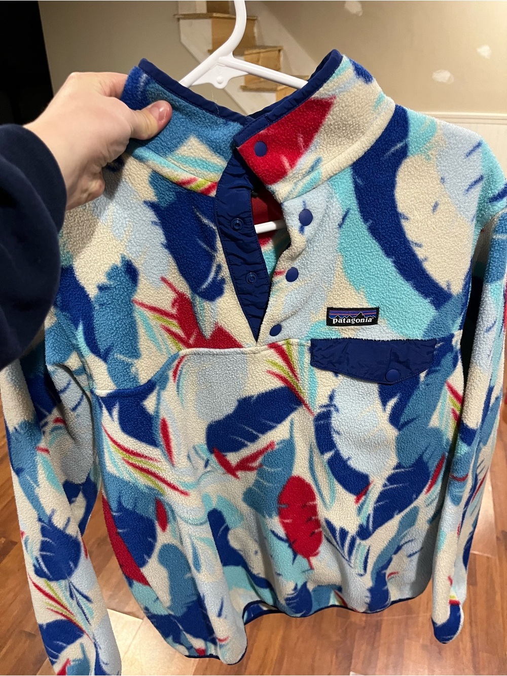 Patagonia Multicolor Feather-Print Synchilla Fleece Pullover